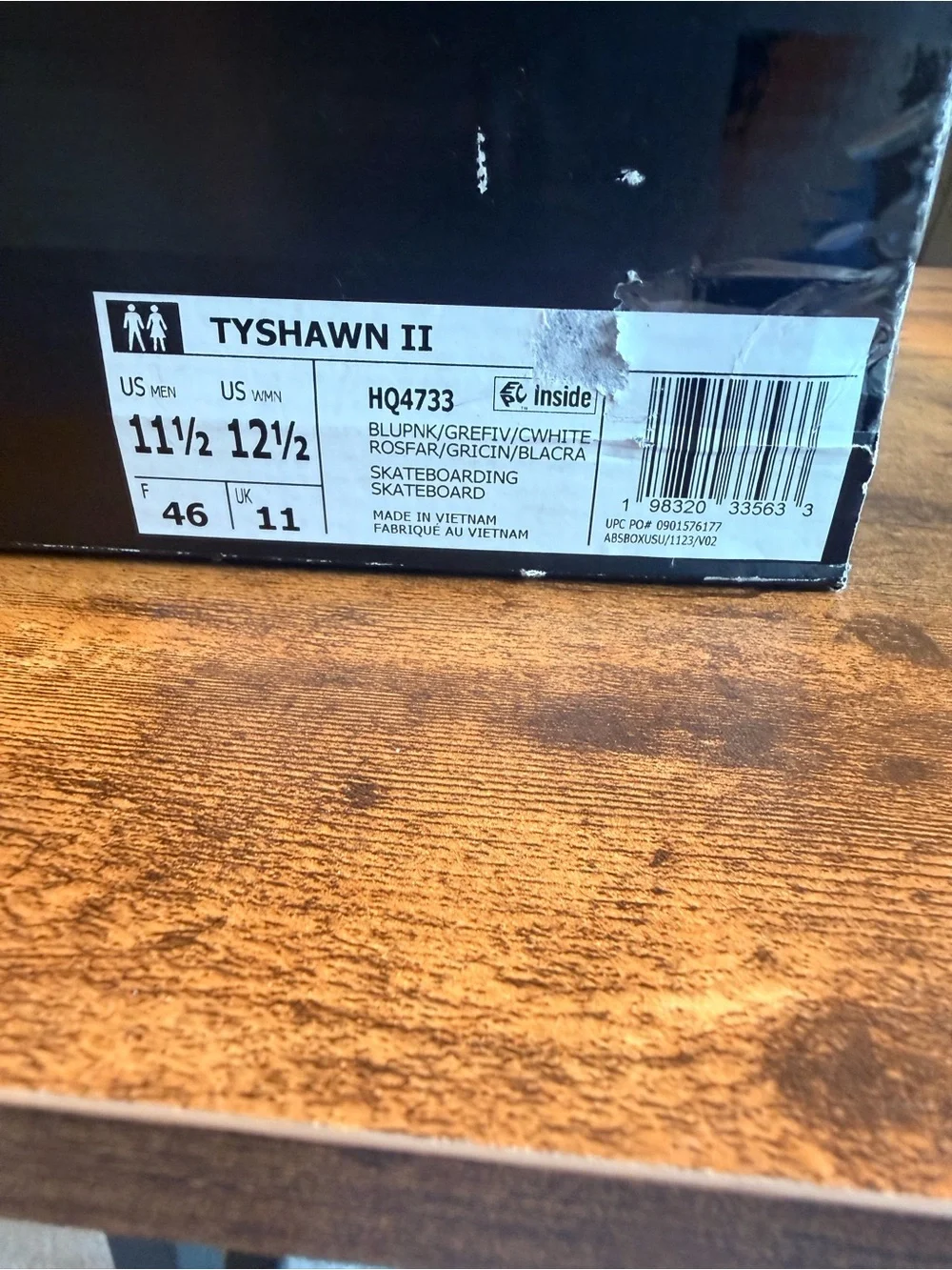 adidas Tyshawn II Sneakers in Pink and Gray 11.5M